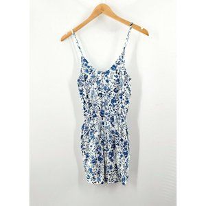 H&M Women's Blue And White Strap Romper Size‎ 2